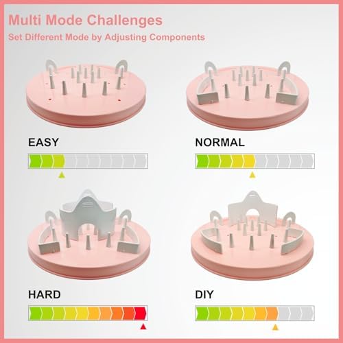 Interactive Cat Treat Puzzle Enrichment Toys, Light Pink - Image 2