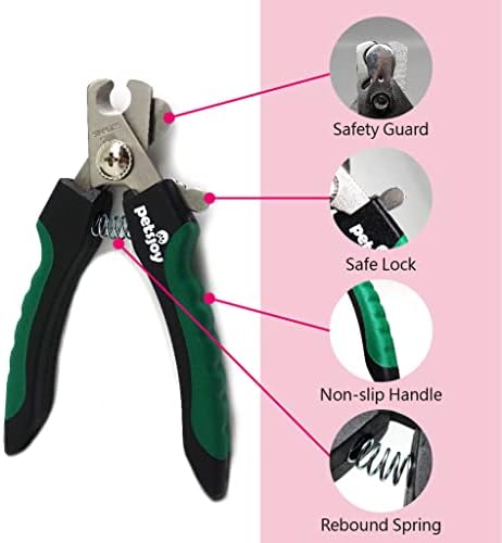PetsJoy Pet Nail Trimmers Dog Clippers, Size: L, Suitable for Medium and Large Dog, Toenail Trimmer with Razor Sharp Stainless Steel Blades and Anti-Slip Handle - Image 3