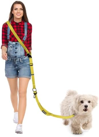 Hands Free Dog Leash, Multifunctional Crossbody Dog Leash by WANFIRE