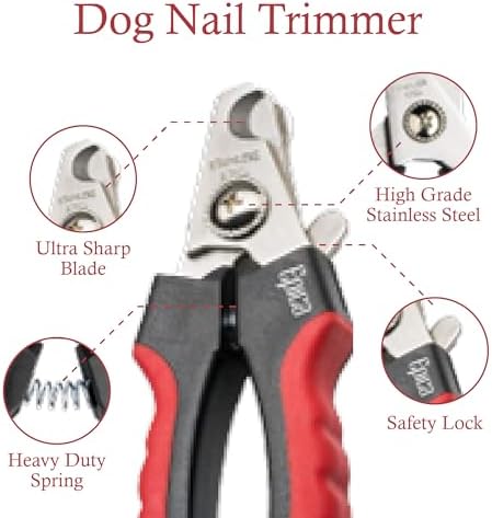 Epica Dog and Cat Nail Clippers, Claw Trimmer, Safety Guard (Small/Medium) - Image 4