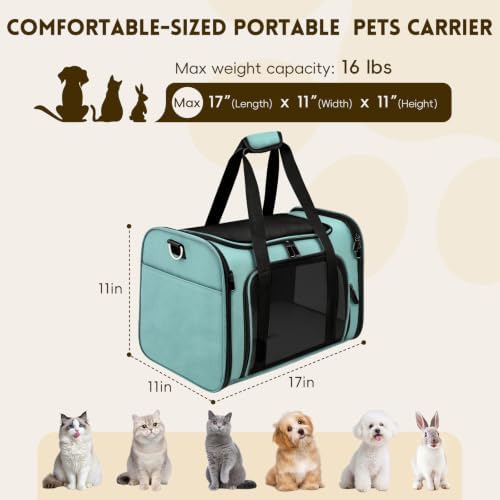 Cat Carrier Soft, Dog Carriers for Small Dog/Large Cat (Up to 16lb) - Image 2