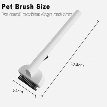WYuZe Cat Brush for Dematting & Shedding, Pet Deshedding Brush for Indoor Small Dogs & Cats, Short Haired Professional Grooming Comb - Image 4
