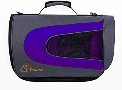 Pawer 18” x 11”x 11” Soft-Sided Foldable Airline Approved Pet Carrier for Cat, Puppy and Small Dog, Washable 600D Oxford Fabric, with Handle and Strap for Carry, Multiple Colors Available - Image 3
