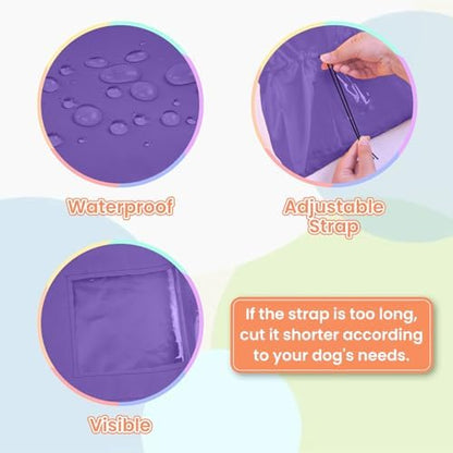 Nanaki Adjustable Shower Caps for Dogs Ears Dog Ear Covers for Bath, Shower Cap Reusable Waterproof Ear Covers for Dogs, Dog Ear Protection for Bath Dog Bath Ear Protection Bathing Grooming Swimming - Image 4