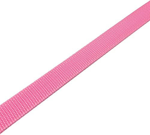 TAIAN 4FT/5FT/6FT Strong Dog Leash, Nylon Dog Leashes for Small Medium Large Dogs (5/8 in x 5 ft, Pink) - Image 5