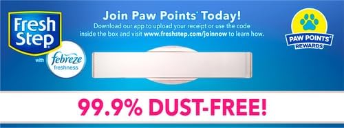 Fresh Step Clumping Cat Litter, Odor Shield, Long Lasting Odor Control Kitty Litter with Activated Charcoal, Low Dust Formula, 14 lb (Pack of 2)