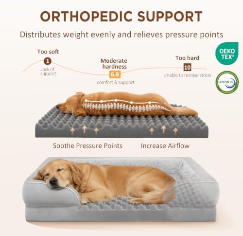 Comfort Expression Waterproof Orthopedic Dog Bed for Medium Size Dog - Image 2