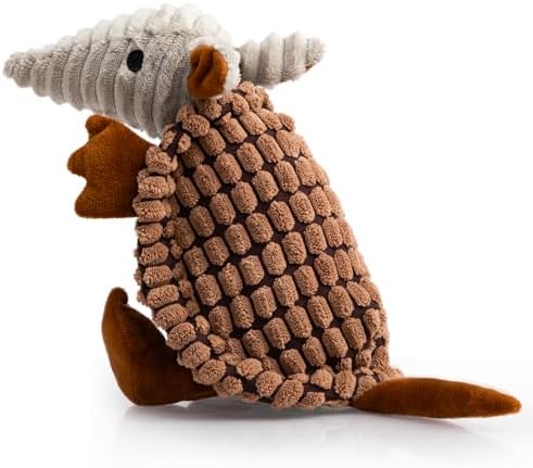 Hollypet Armadillo Squeaky Puppy Dog Toys for Small Medium Dogs, 8" by Hollypet