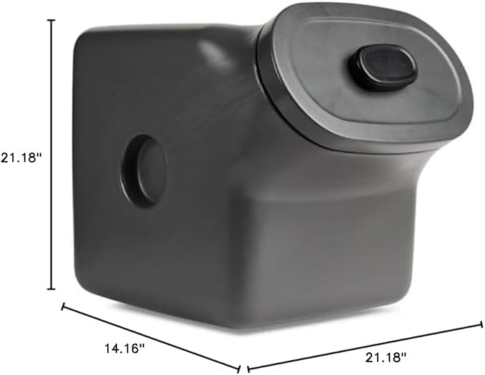 Reddy Black Airtight Food Storage Container for Dogs Large 50 lbs.