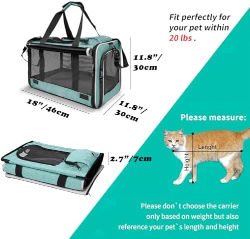 GAPZER Small Dog Carrier Yorkshire Puppy Softshell Chihuahua Transport Cage - Image 4