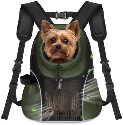 WOYYHO Pet Dog Carrier Backpack, Ventilated Mesh Small Dog Front Backpack by WOYYHO
