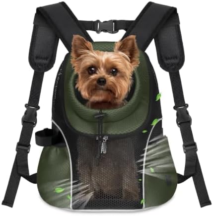 WOYYHO Pet Dog Carrier Backpack, Ventilated Mesh Small Dog Front Backpack by WOYYHO