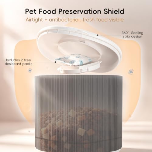 Automatic Cat Feeder, 4L/17 Cups Timed Dispenser for Cats & Dogs - Image 4