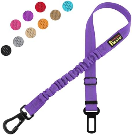Plutus Pet Dog Seat Belt for Car, Adjustable Harness with Elastic Bungee by PLUTUSPET