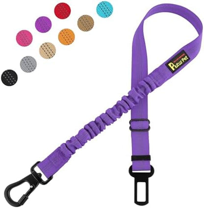 Plutus Pet Dog Seat Belt for Car, Adjustable Harness with Elastic Bungee by PLUTUSPET