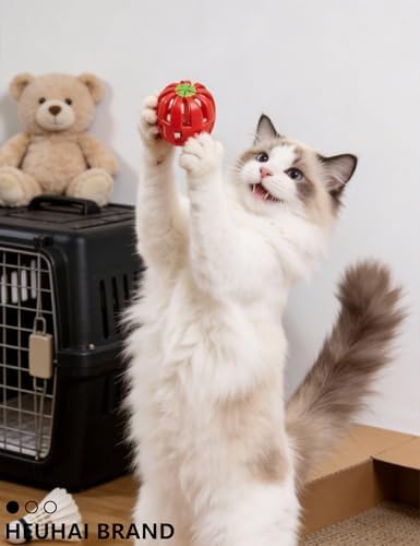14 Pack BPA-Free Cat Toy Balls, Jingle Bell and Plush, Kitten and Cat - Image 3