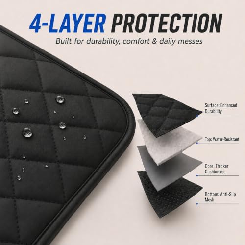 Dog Car Seat Protector, Back Seat Cover for Dogs, SUV & Car Seat Covers 56" - Image 5