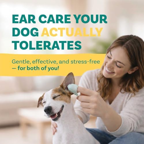 Scrubby Pet Dog Ear Wipes for Dogs | Extra Thick with Aloe Vera & Eucalyptus | 125 Count | Hypoallergenic Ear Cleaner for Dogs with Pearl Texture for Deeper Clean - Image 4