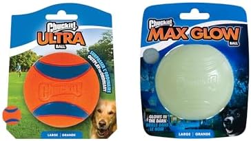 Chuckit! Ultra Ball Dog Fetch Toy, Large 3in, Day and Night 2 Pack, Floats - Image 2