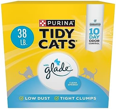 Purina Tidy Cats Clumping Cat Litter, Glade Clear Springs, 38 lb by PurinaTidyCatsLitter