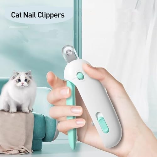 Cat Nail Clipper | Cat Nail Trimmer with Clipping Debris Storage, Adjustable Sizes, Hidden Nail File, Round Hole Blade for Injury-Free Grooming Tool for Pets - Image 6