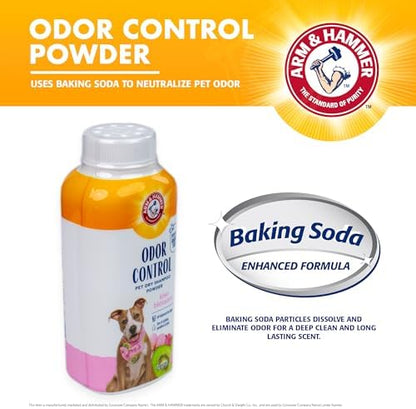 Arm & Hammer Odor Control Dry Shampoo Powder for Dogs, Kiwi Blossom, 4.2 Oz - Image 2