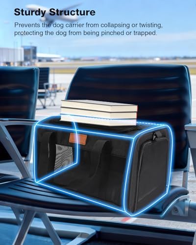 Pet Carrier Airline Approved for Pets Up to 10 Lb, 17x11x9.5 in - Image 7