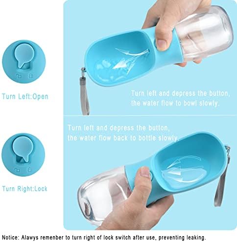 Cibaabo Dog Water Bottle Portable with Food Container & Filter for Travel - Image 4