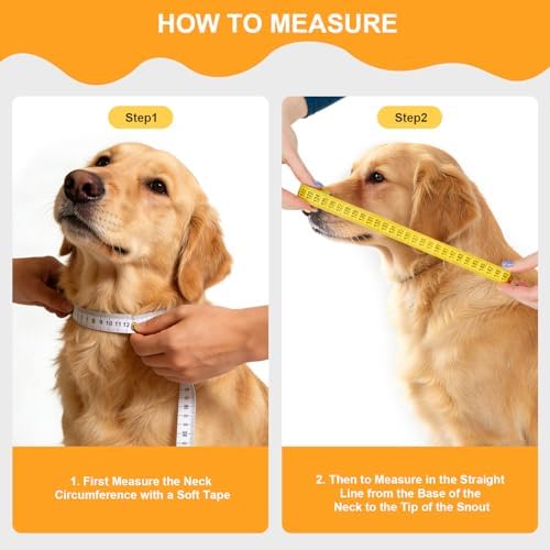 Sponge Core Dog Cat Cone Collar for After Surgery Recovery, Inflatable Dog Cone Alternative, Lainergie Dogs Donut Collar Adjustable with 2PCS Cover for Large Medium Small Dogs Cats (Grey+Yellow, S) - Image 4