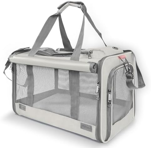 GAPZER Pet Carrier for Large Cat Soft-Sided Animal Traveling Bag up to 20lb by GAPZER