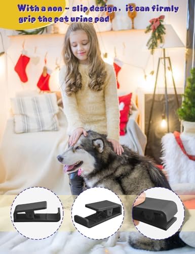 CAPHONT 6 Pcs Dog Pee Pad Holder Cilps for Leg-Lifting Marking Dogs, Black - Image 3