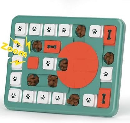 Dog Puzzle Toys, Treat Dispensing Dog Enrichment Toys for IQ Training and Brain Stimulation, Interactive Mentally Stimulating Toys as Gifts for Puppies, Cats, Dogs (L-Level 4) by PETSTA