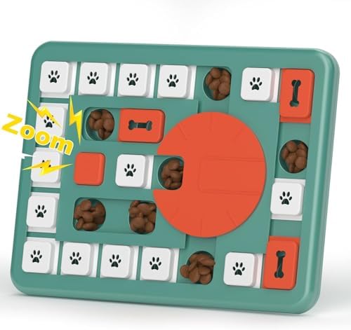 Dog Puzzle Toys, Treat Dispensing Dog Enrichment Toys for IQ Training and Brain Stimulation, Interactive Mentally Stimulating Toys as Gifts for Puppies, Cats, Dogs (L-Level 4) by PETSTA