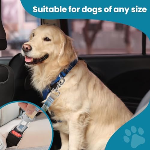 Adjustable pet cat and Dog car seat Belt，SUV, and The Lanyard is Flexible and Adjustable from 20 to 33 inches(Sandy Shore) - Image 4
