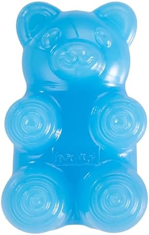 Outward Hound Gummiez Bear Dog Toy & Treat Stuffer, 4.7″ x 3″ Blue Raspberry-Scent Interactive Chew for Dogs, Promote Healthy Teeth, Gums & Mental Enrichment, Reduce Boredom & Support Dental Health by OutwardHound
