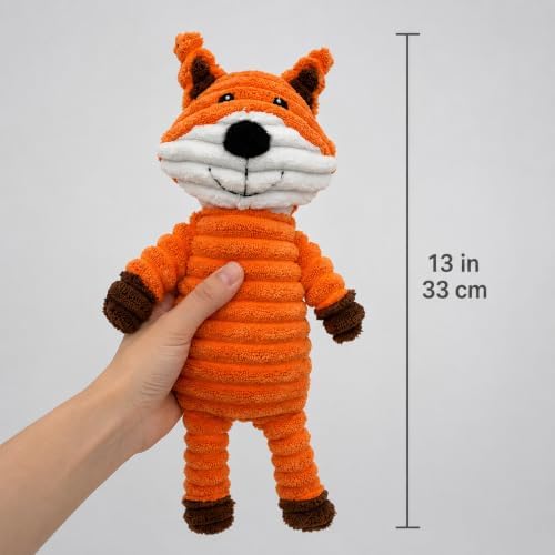 Jalousie Plush Toys Assortment Value Bundle Puppy Pet Mutt Squeak Toy for Medium Large Dogs (5 Pack Corduroy) - Image 6