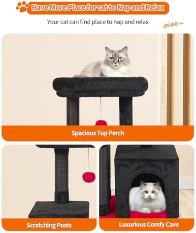 Cute Cat Tree Kitten Cat Tower Condo Cat Furniture Sisal Scratching Posts K - Image 5