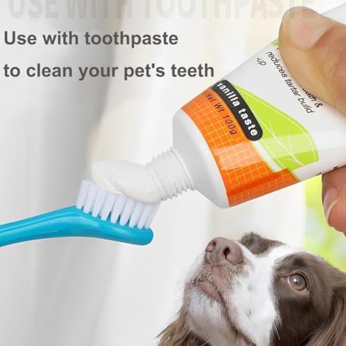 2 Pcs Dog Toothbrush, Double-Headed Design with Soft 360-Degree Bristles - Image 4