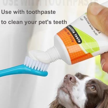 2 Pcs Dog Toothbrush, Double-Headed Design with Soft 360-Degree Bristles - Image 4