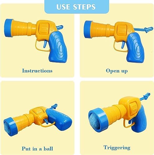 Mewlmart Interactive Cat Toys Cat Ball Launchers Enrichment Toys Pom Pom Balls50 Balls 1.2IN - Image 3