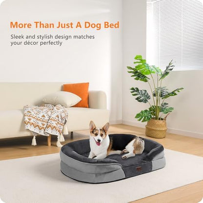 Dwanton Orthopedic Waterproof Medium Dog Bed Sofa, Gel Memory Foam, 36" - Image 2