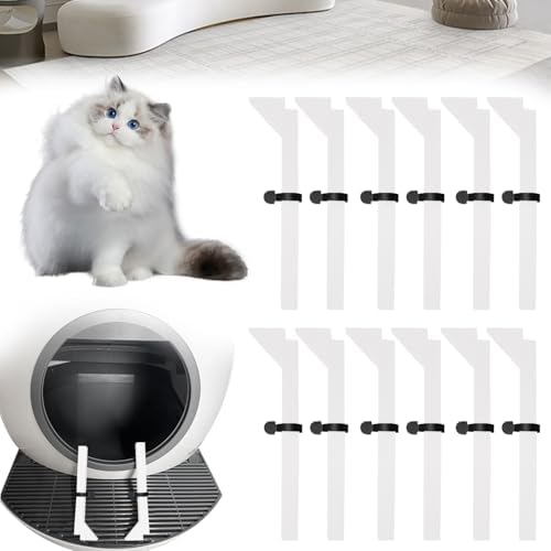 Foams Compatible with Els Pet Litter Box, 12-Pack White EVA Anti-Spill Strips, Precision Laser-Cut Seal for Self-Cleaning Cat Litter Box to Prevent Litter Spilling by Chanvoo