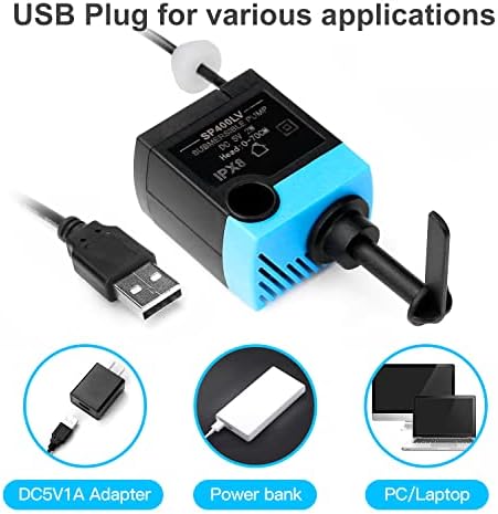 SP-400LV Cat and Dog Water Fountain Pump with Grommet,USB Replacement Pump for Original Mini Pet Fountain - Image 3