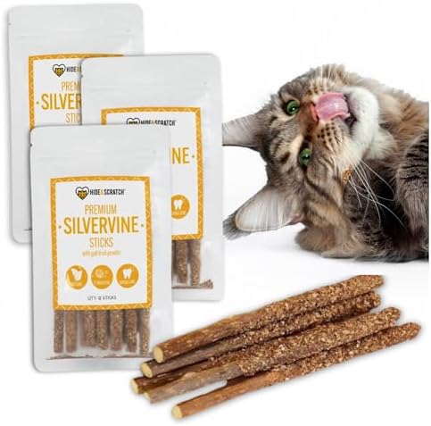 Hide & Scratch Silvervine Catnip Balls 3 Pack Hand Woven Cat Chew Toys by HideScratch