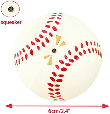 CHIWAVA 4PCS 2.4'' Squeak Latex Dog Sport Balls Fetch Toy for Small Dogs - Image 2