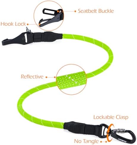 PetBonus Dog Seat Belt for Car, Durable Rope Dog Car Harness for Vehicle - Image 6