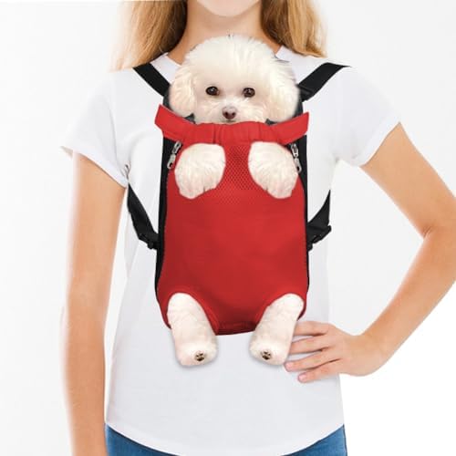 FEimaX Dog Carrier Backpack Pet Legs Out Front Cat Travel Bag, Adjustable Puppy Backpacks Carriers Hands-Free for Small Medium Dogs Cats Hiking Traveling Camping Daily Walking by FEimaX