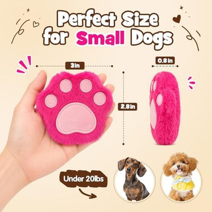 6 Pack Squeaky Paw-Shaped Dog Toys for Small Dogs Under 20 lb - Image 3
