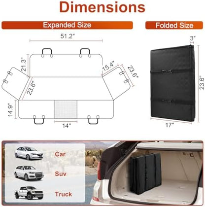 Vailge Dog Car Seat Cover, Dog Hammock for Car Backseat, Non Inflatable seat Cover for Back seat,Hard Bottom Back Seat Protector for Cars,Trucs & SUVs - Image 6