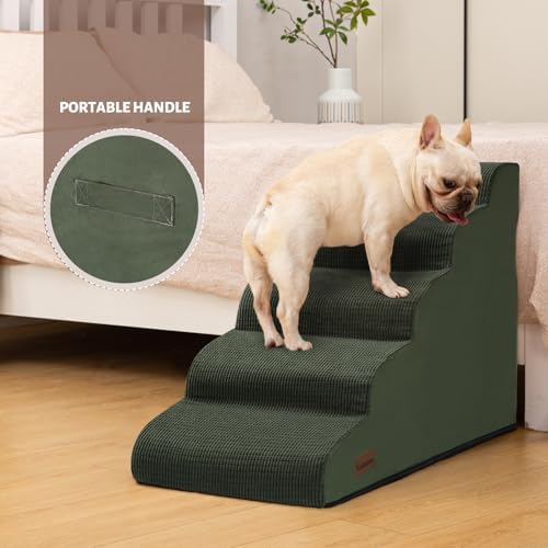 Aodisman Dog Stairs for High Bed,5-Step Pet Ramp for Small Dogs and Cats - Image 3